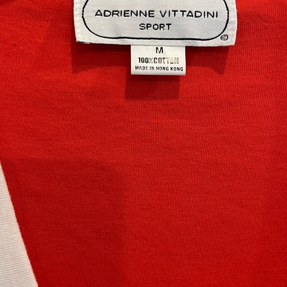 Vintage Adrienne Vittadini Red Stripe Nautical Cardigan - Picture 3 of 7